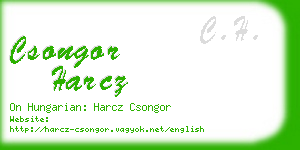 csongor harcz business card